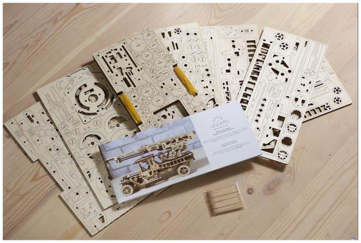 Actual product image Ugears Fire engine