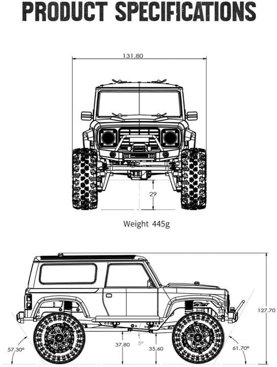 Produktbild Absima CR18P 2024 Rushmore BLS Brushless 1:18 RC Modellauto Elektro Crawler Allr