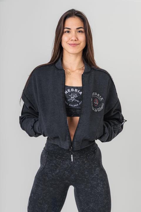 Produktbild Nebbia Washed-Off Women's Bomber Jacket (XS)