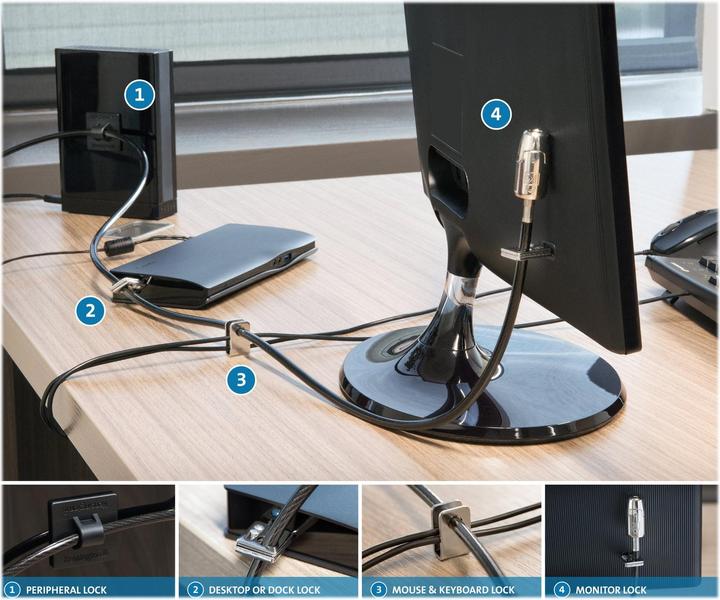 Actual product image Kensington Lock Kit 2.0 for Desktops and Peripherals