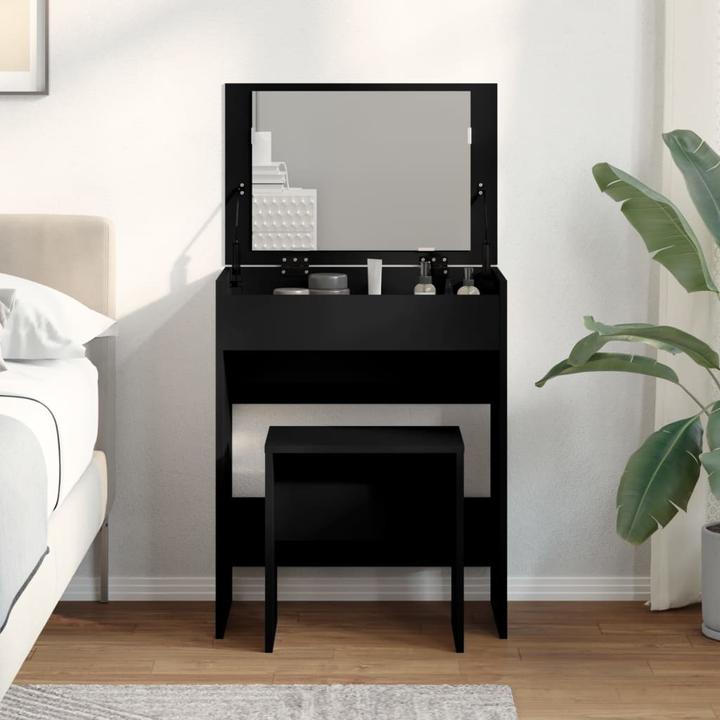 Actual product image VidaXL Dressing table with stool 60 x 40 x 113.5 cm (60 x 40 x 75 cm)