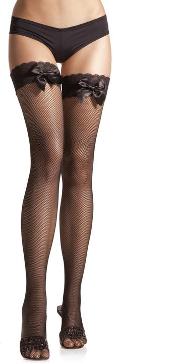 Actual product image Leg Avenue Fishnet stockings with bow (One size)