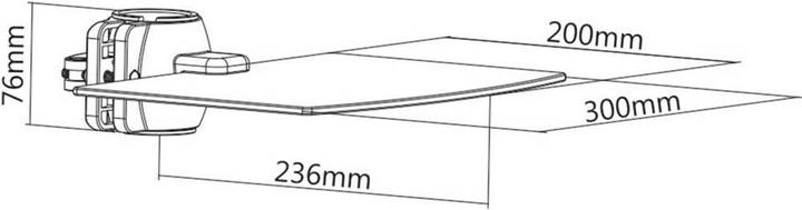 Produktbild myWall Ablagefach Passend für Serie (Halter): HD 5 L Boden Decken Stange (Boden)