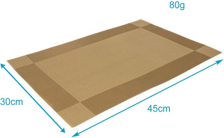 Image du produit Intirilife 6x set de table set de table dessous de plat effaçable résistant à la chaleur (6 x)
