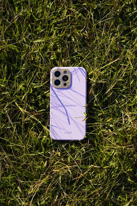 Produktbild Moshi Napa Slim MagSafe - Skórzane etui iPhone 14 Pro Max (Serene Gray) (Apple iPhone 14 Pro Max)