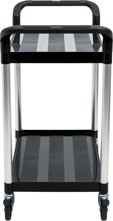 Image du produit Stier Chariot de service avec 2 étagères, 750 mm de longueur x 460 mm de largeur x 825 mm de hauteur