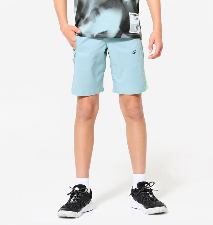 Actual product image Decathlon Shorts Sporthose Kinder atmungsaktiv - blau/grün (12, 13, 14)