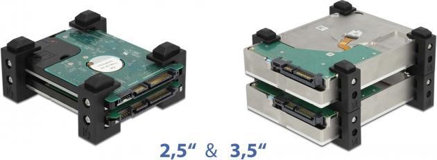 Produktbild Delock Festplattenhalterung für 2.5? und 3.5? HDD / SSD