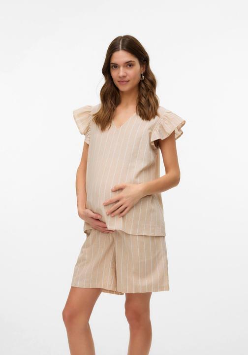 Image du produit Mamalicious Normal geschnitten V-Ausschnitt Top Bluse (S)