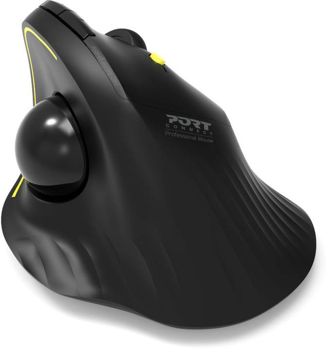 Actual product image Port Designs Mouse Ergonomic Rechargeable Bluetooth Track Ball (Wireless)