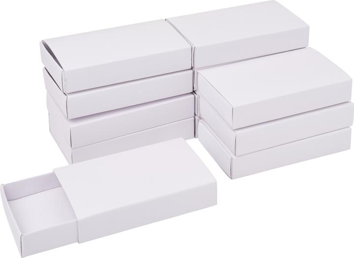 Actual product image VBS Matchboxes "White", 11 cm, 12 pieces (6.5 x 11 cm)