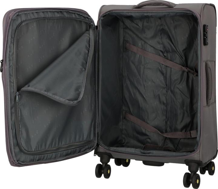 Actual product image D&N Travel Line 9704 4-wheel suitcase set, 3-piece with stretch fold (220 l, XL (from 140l))
