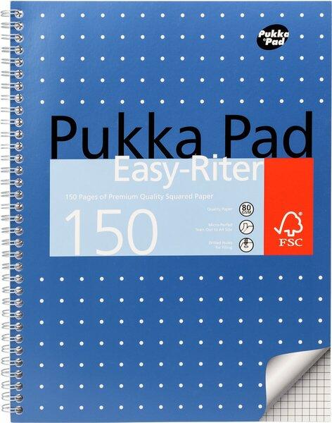 Pukka Fun Pukka Metallic Easy Writer Collegeblock DIN A4 kariert 75 Blatt (A4, Kariert)