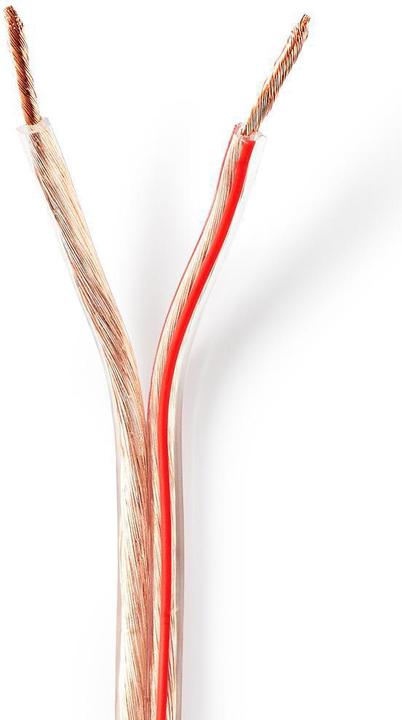 Actual product image Nedis Speaker cable | 2x 2.50 mm² | copper | 25.0 m | round | PVC | transparent | roll (25 m, 2.50 mm²)