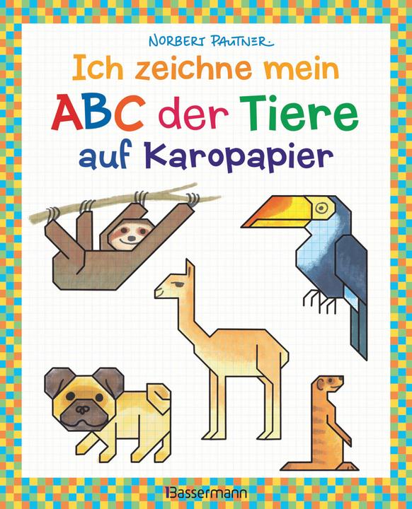 Actual product image I draw my ABC of animals on check paper. Just draw and learn letters. A
