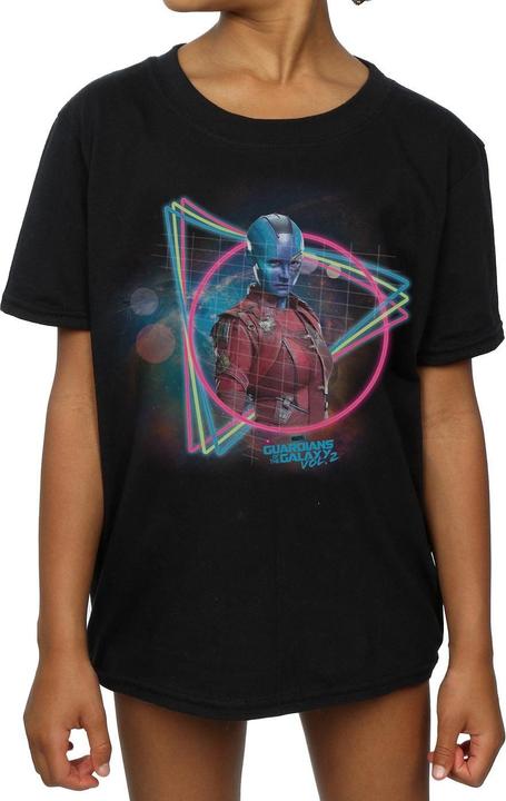 Actual product image Girls Guardians Of The Galaxy Neon Nebula Cotton T-Shirt (152, 158)