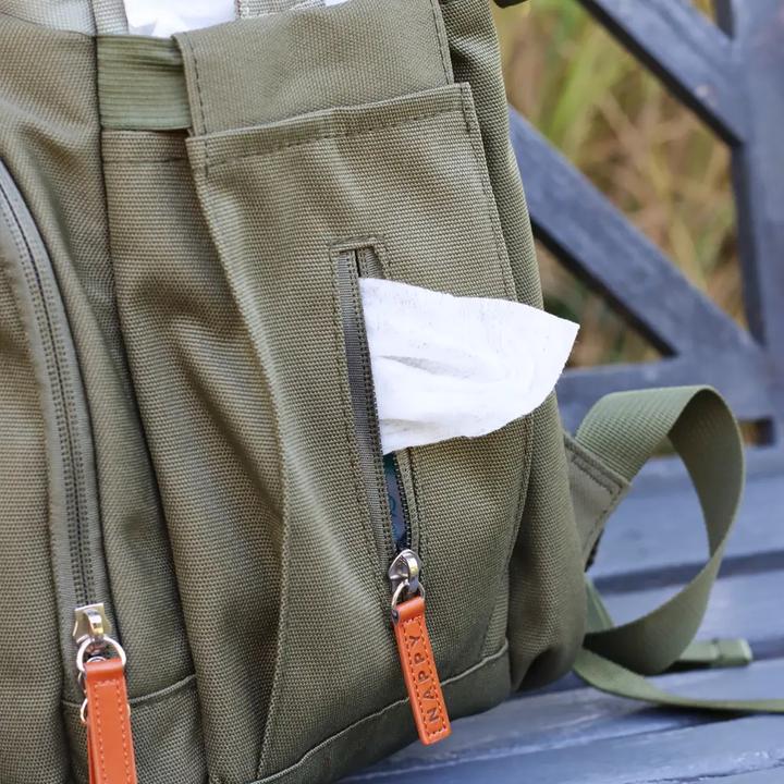 Image du produit Liini Sac à dos à langer olive rPET