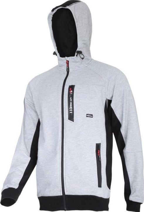 Lahti Pro zip-up hoodie gray-black, "3XL" (L4012606) (3XL)