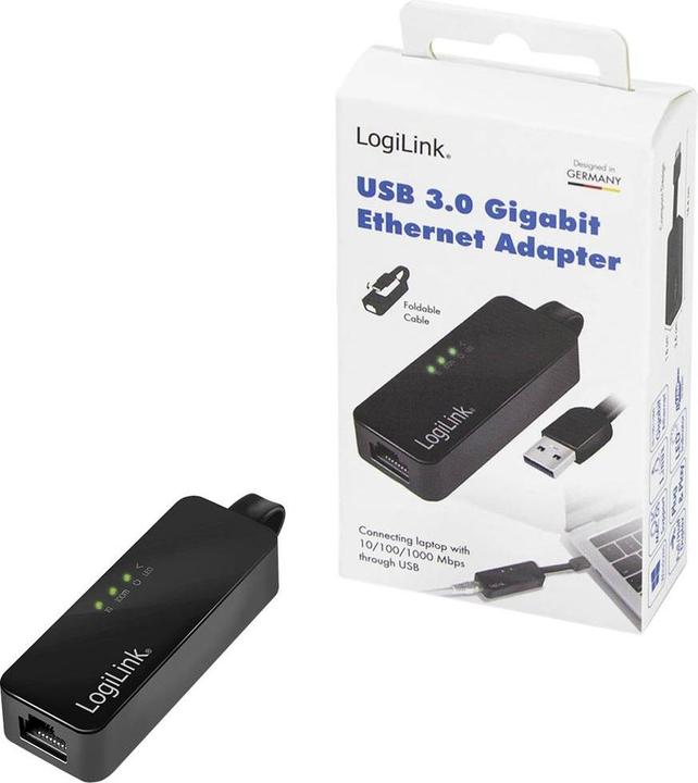 Produktbild LogiLink Gigabit Adapter (USB, RJ45 (1x))