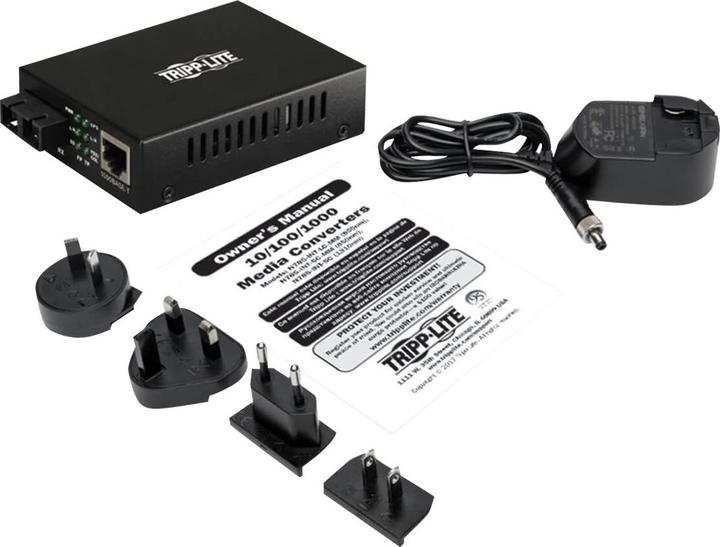 Immagine prodotto Eaton Convertitore multimediale da fibra multimodale Gigabit a Ethernet 10/100/1000 SC International Pow