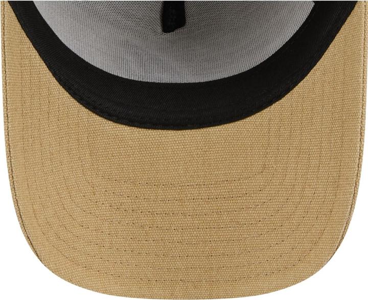 Produktbild New Era A-Frame Trucker Leinen Cap - Atlanta Braves beige (One Size)
