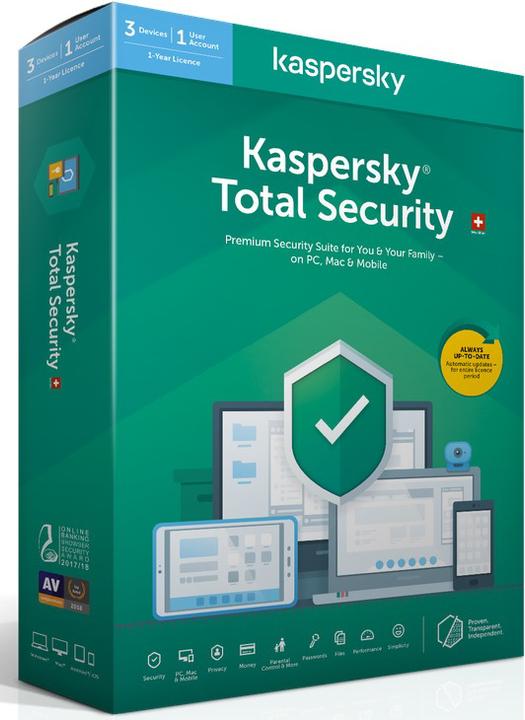 Produktbild Kaspersky Total Security (3 User, 12 Monate)