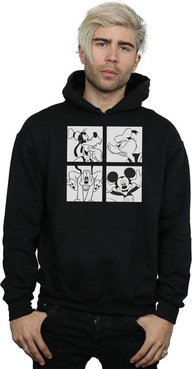 Actual product image Disney Mens Mickey, Donald, Goofy And Pluto Boxed Hoodie (S)
