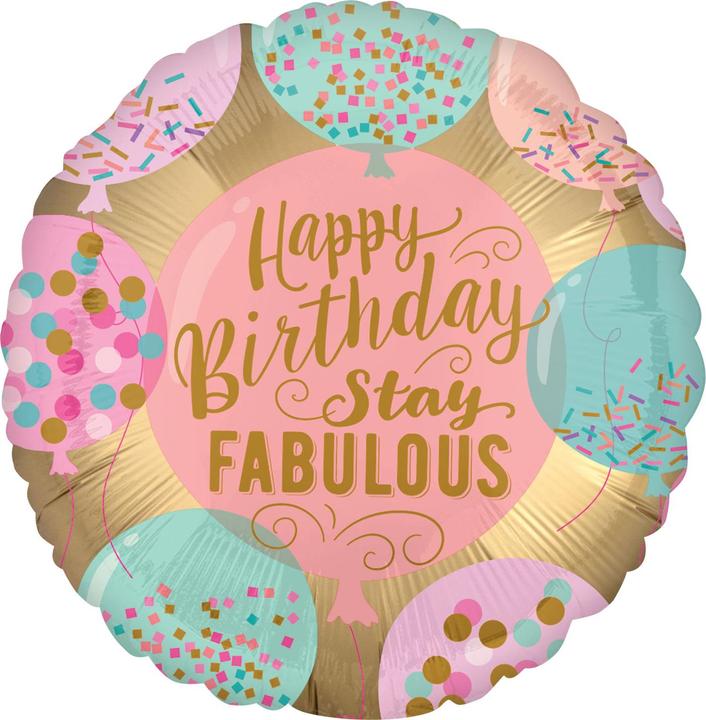 Image du produit Amscan Ballon d'anniversaire Stay Fabulous - vide