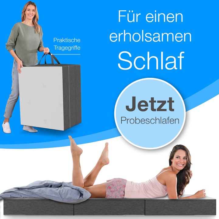 Actual product image Bestschlaf Premium Visco folding mattress (75 x 200 cm, Foam core)