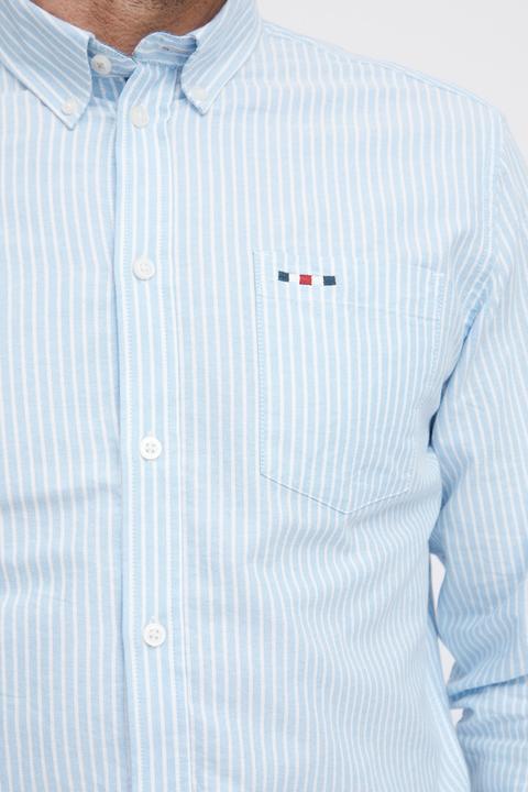 Produktbild FQ1924 FQSteven stripe oxford LS shirt 21900612 (L)