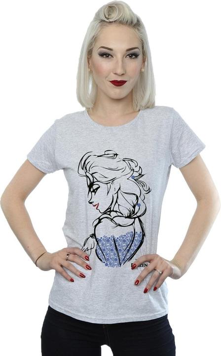 Immagine prodotto Disney Frozen Elsa Sketch Mono Maglietta Donna (XS)