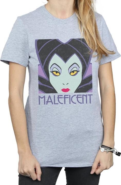 Immagine prodotto Disney Maleficent Cropped Head Maglietta Ampia Donna (M)