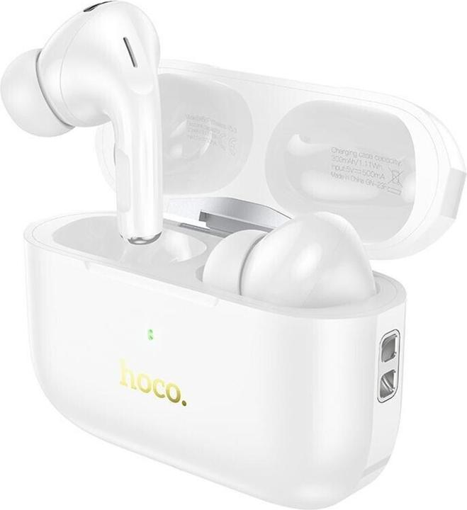 Image du produit Hoco - Wireless Earbuds (EW56 Plus) - Active Noise Cancelling, Bluetooth 5.3 - White (ANC, 4 h, Sans fil)