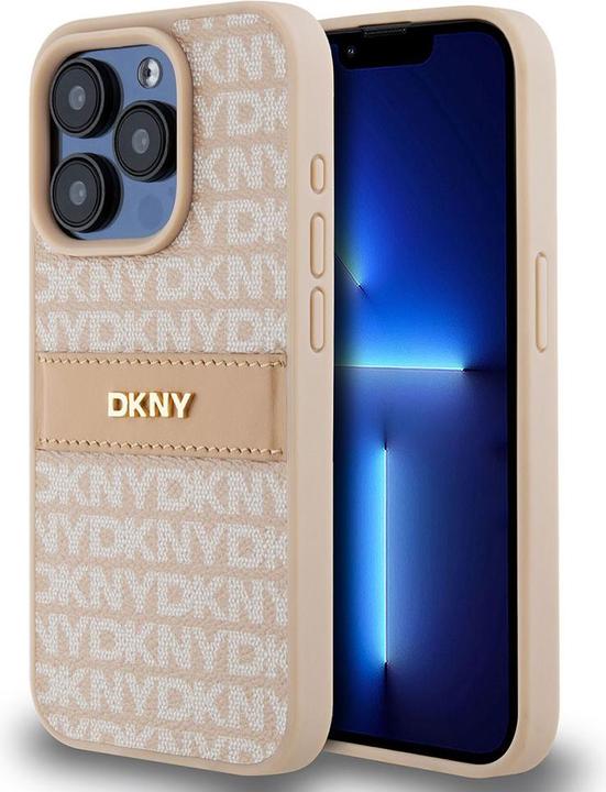Immagine prodotto DKNY DKHCP14XPRTHSLP iPhone 14 Pro Max 6,7" różowy/rosa custodia rigida in pelle Mono Stripe & Logo in (Apple iPhone 14 Pro Max)