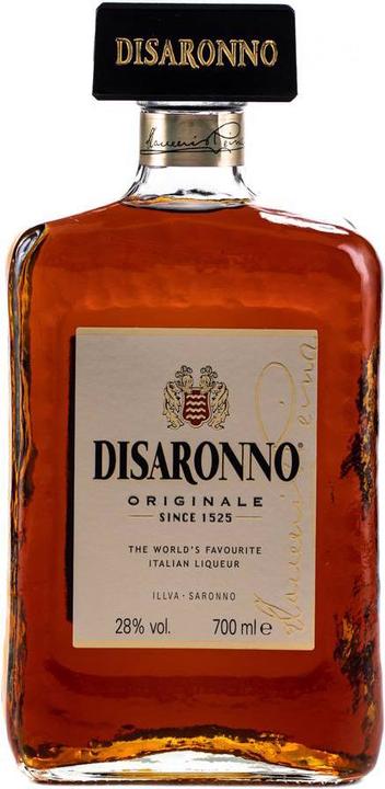 Produktbild Disaronno Amaretto Originale Likör mit Fizz Glas