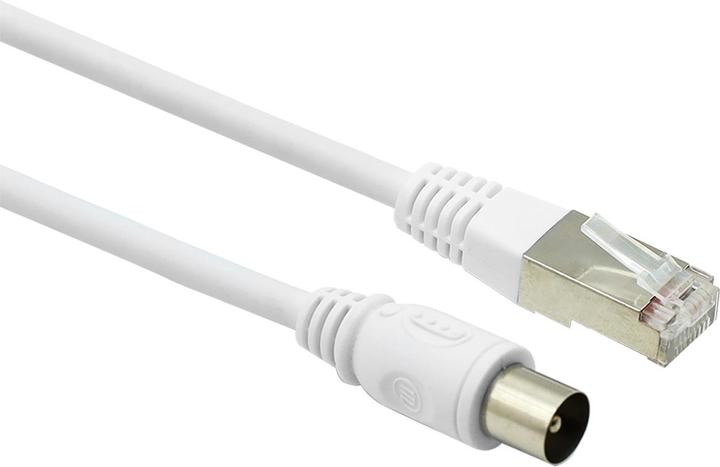 Actual product image Force Power Koaxialkabel 9.52mm / Ethernet RJ45 2m (Antenna cable)