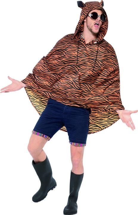 Actual product image Smiffys Tiger poncho (One size)