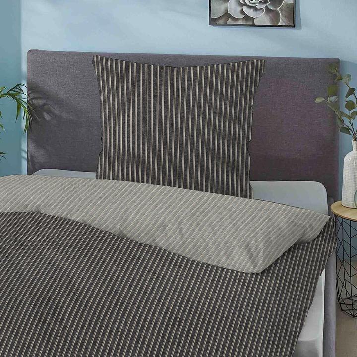 Produktbild Traumschlaf Melange Flanell (Bettwäsche Set, 160x210 cm + 65x100 cm)