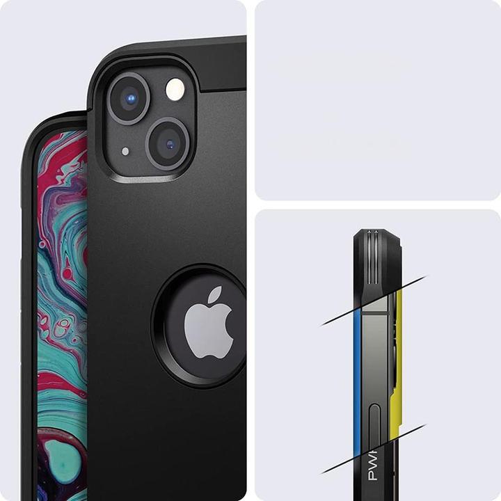 Actual product image Spigen Tough Armor for iPhone 13 Black (Apple iPhone 13)
