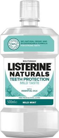 Actual product image Listerine Naturals Teeth Protection Mild Taste Mouthwash (500 ml, Mouthwash)