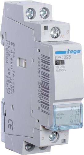 Actual product image Hager Installation contactor 25A ESC226 2NC 230V