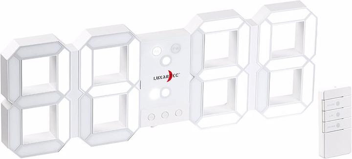 Image du produit Lunartec Horloge de bureau & murale LED sans fil
