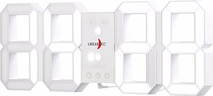 Image du produit Lunartec Horloge de bureau & murale LED sans fil