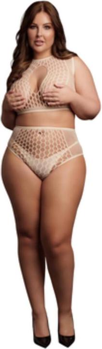 Image du produit Le Désir Ensemble Soutien-gorge Duo Net Key-Hole - Queen Size (XL, XXL, 3XL, 4XL)