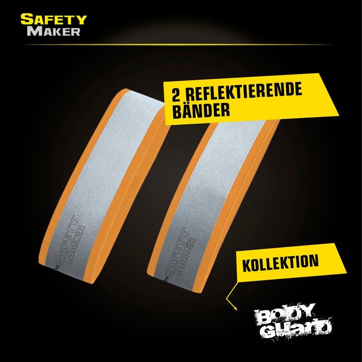 Produktbild SafetyMaker Reflektor Band 1 Paar silber/orange