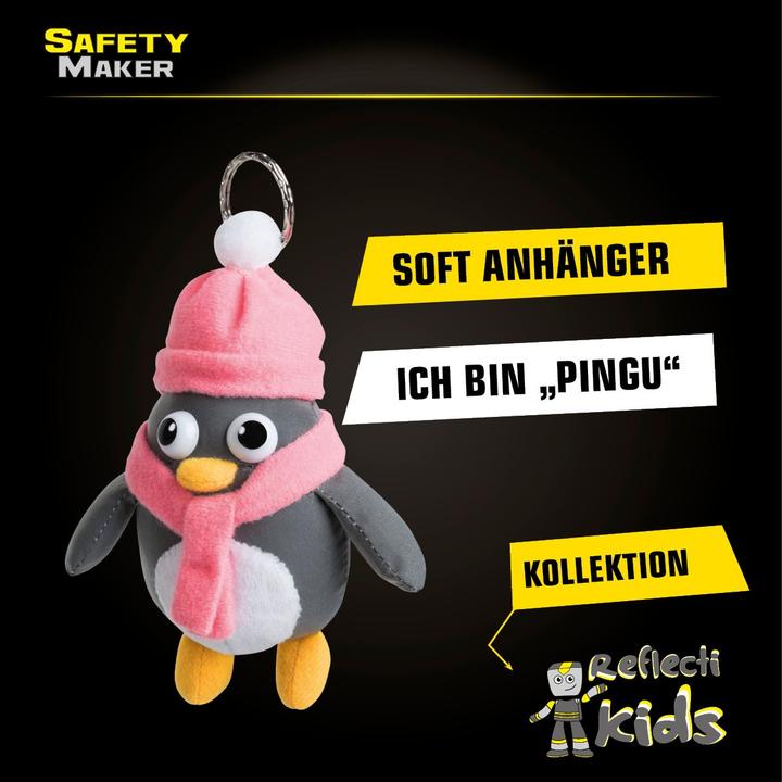 Produktbild SafetyMaker Soft Anhänger Pingu reflektierend
