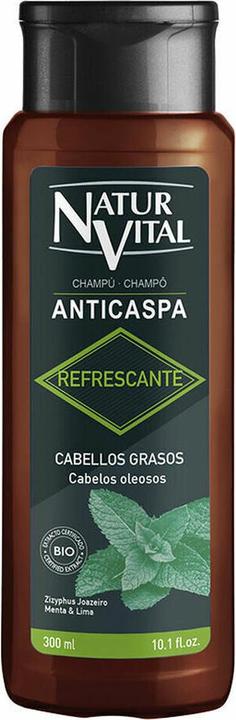 Produktbild NaturVital Champú Anticaspa Refrescante Cabello Graso 300ml (300 ml, Flüssiges Shampoo)