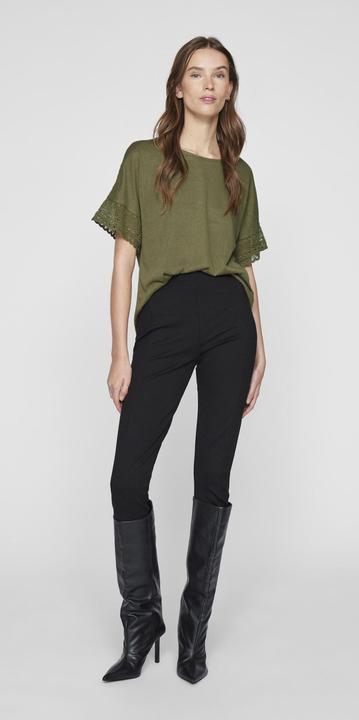 Actual product image Vila Round neck top with short sleeves (XS)