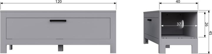 Actual product image Basiclabel Bonk (45 x 120 x 40 cm)