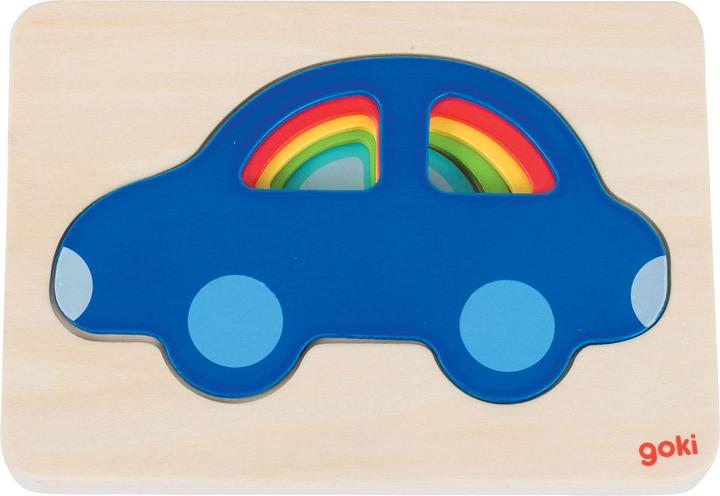 Goki Car puzzle "layers" 5 layers (5 pieces)